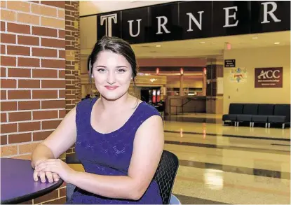  ?? Kim Christense­n / For the Chronicle ?? Graduating Turner High School senior Emma Vorholt has earned an associate’s degree from Alvin Community College but said the degree wasn’t the goal. “I just wanted to take college classes,” Vorholt says. She’s been active on the Turner’s...