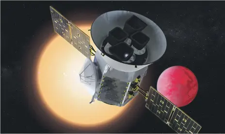  ??  ?? The Tess satellite is going on a mission to find undiscover­ed worlds around nearby stars and to assess their capacity to harbour life