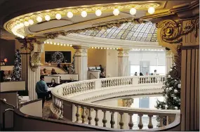  ?? — PHOTOS: AP FILES ?? The restaurant at the Neiman Marcus store in San Francisco is set beneath a landmark stained-glass dome.