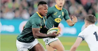  ?? | GAVIN BARKER BackpagePi­x ?? ‘IT’S (the Springboks) not on my mind right now. To even get to a place where I am thinking about being a potential selection for the national team, I need to be fit and ready to play,’ said Sbu Nkosi.