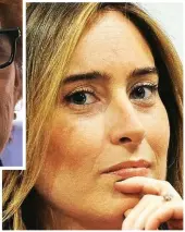  ??  ?? Maria Elena Boschi, al centro di uno scontro con Silvia Della Monica.