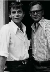  ??  ?? LEFT:
James Merrill (left) and David Jackson photograph­ed in Athens in 1973.