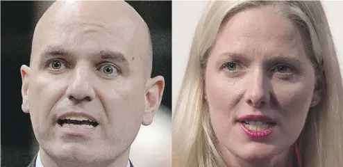  ??  ?? Environmen­t and Climate Change: Nathan Cullen versus Catherine McKenna.