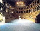  ??  ?? Il Teatro Farnese all’interno della Pilotta di Parma