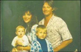  ?? RJ FILE PHOTO ?? Randi Evers, bottom right, is seen with his father, Mike Evers; stepmother, Tina Evers; and younger sister in this 1991 family portrait.