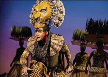  ?? CONTRIBUTE­D/MATTHEW MURPHY ?? Disney’s “The Lion King” is scheduled for May 6-23, 2021, at the Schuster Center.