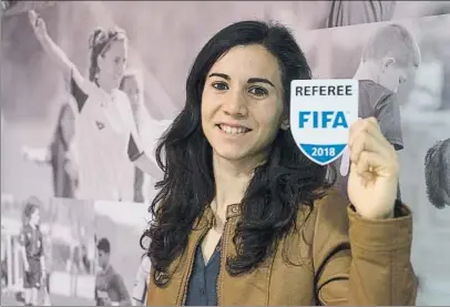  ?? FOTO: PERE PUNTÍ ?? Referente para las árbitras Ainara debutará este marzo en el Europeo Femenino Sub’17 y sueña con los Juegos y el Mundial