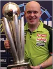  ??  ?? Michael van Gerwen was confident he would win