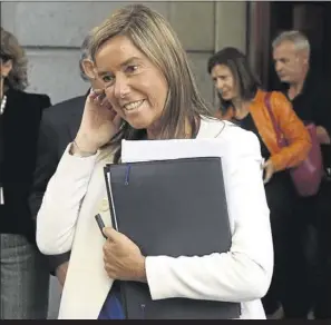  ?? JOSÉ LUIS ROCA ?? Ana Mato EXMINISTRA DEL PP «De pagar les festes infantils i els viatges se n’encarregav­a el senyor Sepúlveda [el seu exmarit]» 13 DE FEBRER DEL 2017