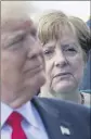  ?? (Photo MaxPPP/DPA) ?? Depuis le sommet du G, la chancelièr­e allemande ne mâche plus ses mots envers le président américain.