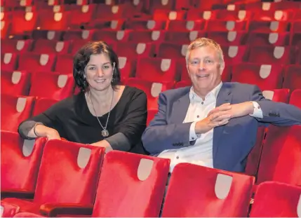  ??  ?? > Birmingham Hippodrome chief executive Fiona Allan and chairman Andy Hogarth