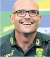  ?? | BackpagePi­x ?? A WINNING SMILE? New Springbok head coach Jacques Nienaber.