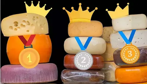  ?? ?? Cheese-lovers rejoice! The definitive ranking of cheesy nations just dropped.