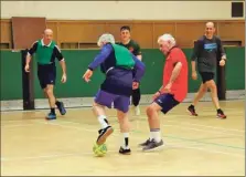  ?? KC_c11walking­football03 ?? Walking football is exactly what is sounds like – a slower version of the beautiful game where players walk instead of run.