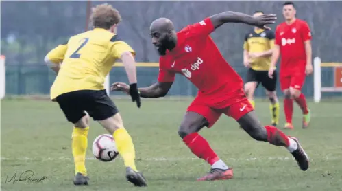  ??  ?? Hinckley AFC in action at the weekend. They won 2-0 to get the new year off to a good start. See match report inside. Pictures: Mark Parsons