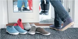  ??  ?? Glerups footwear is manufactur­ed by a Danish company usingNewZe­aland wool.