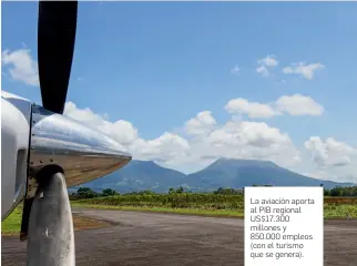  ?? FOTO DE istock ?? La aviación aporta al PIB regional US$17.300 millones y 850.000 empleos (con el turismo que se genera).