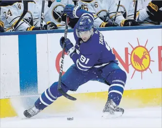  ?? STEVE RUSSELL TORONTO STAR FILE PHOTO ?? John Tavares and the Toronto Maples Leafs begin their season Wednesday at home to the Montreal Canadiens. There are many storylines to follow in the NHL this season, writes Joshua Clipperton.