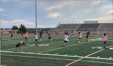  ?? SUBMITTED PHOTO ?? The Pennridge boys soccer team opened voluntary workouts on Wednesday.