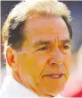  ??  ?? Nick Saban