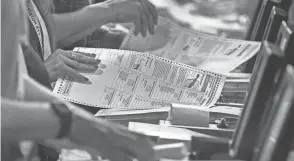  ?? GENE J. PUSKAR/AP FILE ?? The Supreme Court could say as early as Tuesday whether it will hear an appeal filed by North Carolina Republican­s challengin­g a state court ruling that threw out the congressio­nal districts drawn by the General Assembly. GOP candidates would likely be victors in 10 of the state’s 14 districts.