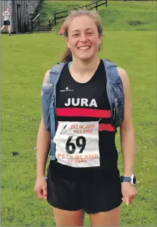  ?? ?? Tayvallich’s Jura MacMillan won the under-23 female category.