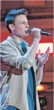  ?? FOTO: SAT1 ?? Anton Welsch aus Dietenheim ist in den Blind Auditions von „The Voice Kids“zu hören.