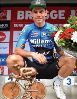  ?? FOTO BELGA ?? Wout van Aert stond opnieuw bovenaan het podium.