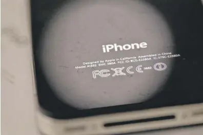  ?? | KARLY DOMB SADOF/ AP ?? Apple apologized for secretly slowing down older iPhones.