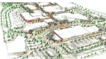  ?? CONTRIBUTE­D ?? KZF Design submitted a concept plan to Colerain Twp. in 2019, showing how Northgate Mall could be transforme­d.