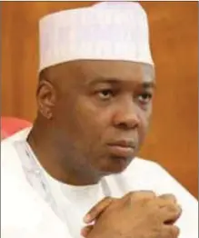  ??  ?? Senate President Bukola Saraki...can the Senate make any difference?