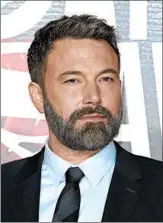  ?? F. SADOU/ZUMA PRESS ?? Ben Affleck sought treatment for alcohol abuse in 2001 and finished another residentia­l program in December.