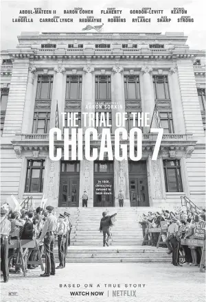  ??  ?? Poster filem ‘The Trial Of The Chicago 7’.