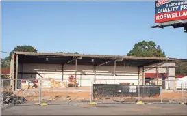  ?? Doug Walker / Rome News-Tribune ?? The future home of another Sellers Gourmet Eatery on U.S. 41 in Adairsvill­e.