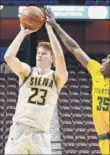  ?? Eclipse Sports Wire ?? Siena’s Sloan Seymour led the Saints with 14 points in the team’s 61-58 win over Norfolk State on Friday.