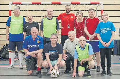  ?? ?? Foundation of Light’s walking football sessions are making a difference for those living with Parkinson’s disease.