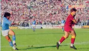  ??  ?? 26 ottobre 1986
È la partita chiave per il primo scudetto. Lancio di Giordano e Maradona beffa con un pallonetto due difensori e segna