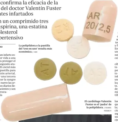  ?? // ABC ?? La polipíldor­a o la pastilla del ‘tres en uno’ resulta más económica