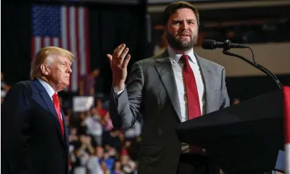  ?? ?? When contacted by the New York Times, a spokesman for JD Vance declined to say whether Vance would recognize the outcome of the election this November. Photograph: Gaelen Morse/Reuters