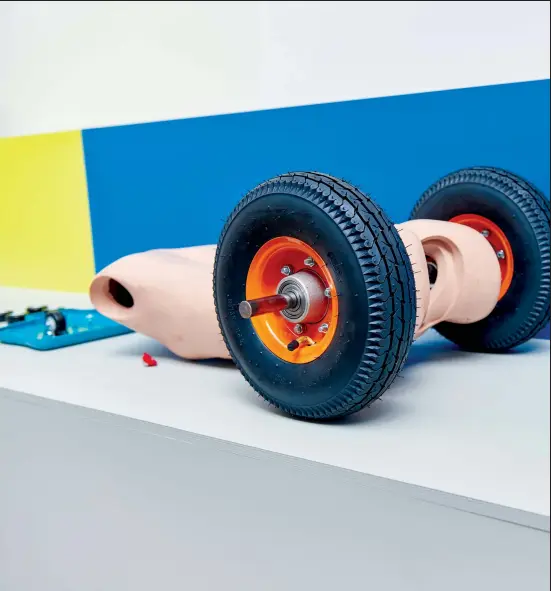  ??  ?? “Geumhyung Jeong: Homemade RC Toy,” installati­on view, Kunsthalle Basel, 2019. Photo: Philipp Hänger/Kunsthalle Basel.