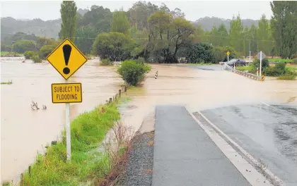  ?? Picture / NZME ?? Cyclone Cook swept across the country in March and April, bringing record rainfall and flooding.
