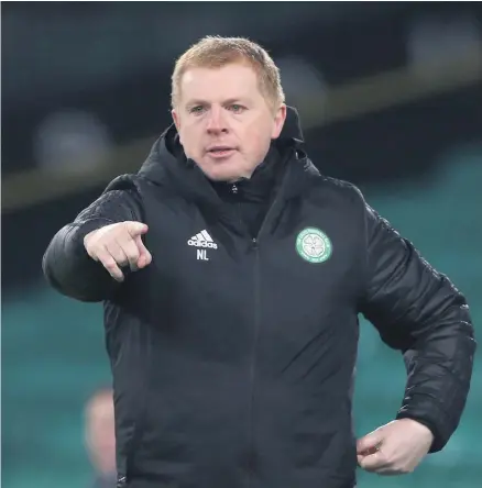  ??  ?? To the point: Neil Lennon and (left) Callum Mcgregor both want more glory