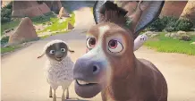  ?? COLUMBIA PICTURES ?? Steven Yeun voices the donkey Bo in The Star, while Aidy Bryant voices Ruth the sheep.