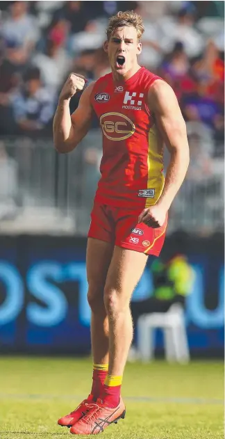  ?? Picture: GETTY IMAGES ?? Fans may have seen the last of Tom Lynch in a Suns jersey.