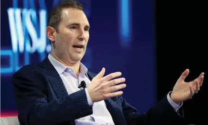  ?? ?? The Amazon CEO, Andy Jassy, speaking in 2016. Photograph: Mike Blake/Reuters