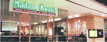  ??  ?? Madam Kwan’s is turning to Indonesia as it embarks on a new phase of growth via franchisin­g, which is expected to be realised by next year.