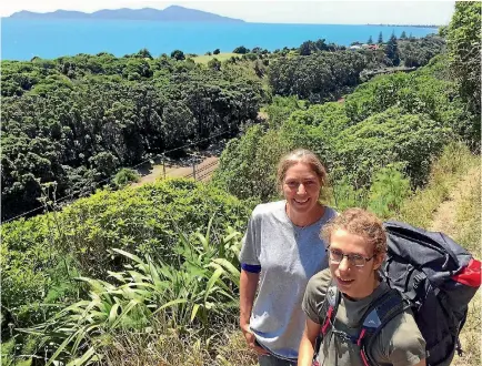  ?? PHOTO: JOEL MAXWELL/STUFF ?? Adam Bright, 14, runs a service offering to carry gear for walkers tackling the Paeka¯ka¯riki Escarpment track north of Wellington.