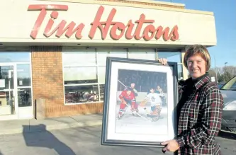  ?? POSTMEDIA NETWORK FILES ?? Jeri Horton-Joyce, daughter of NHL legend Tim Horton, at one of the Cobourg Tim Hortons outlets.