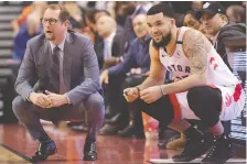  ?? DAN HAMILTON/USA TODAY SPORTS ?? Raptors head coach Nick Nurse and guard Fred Vanvleet agree the Bucks look unbeatable almost every night.