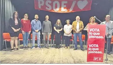  ?? D. A. ?? Presentaci­ón de la candidatur­a del PSOE de Padules.